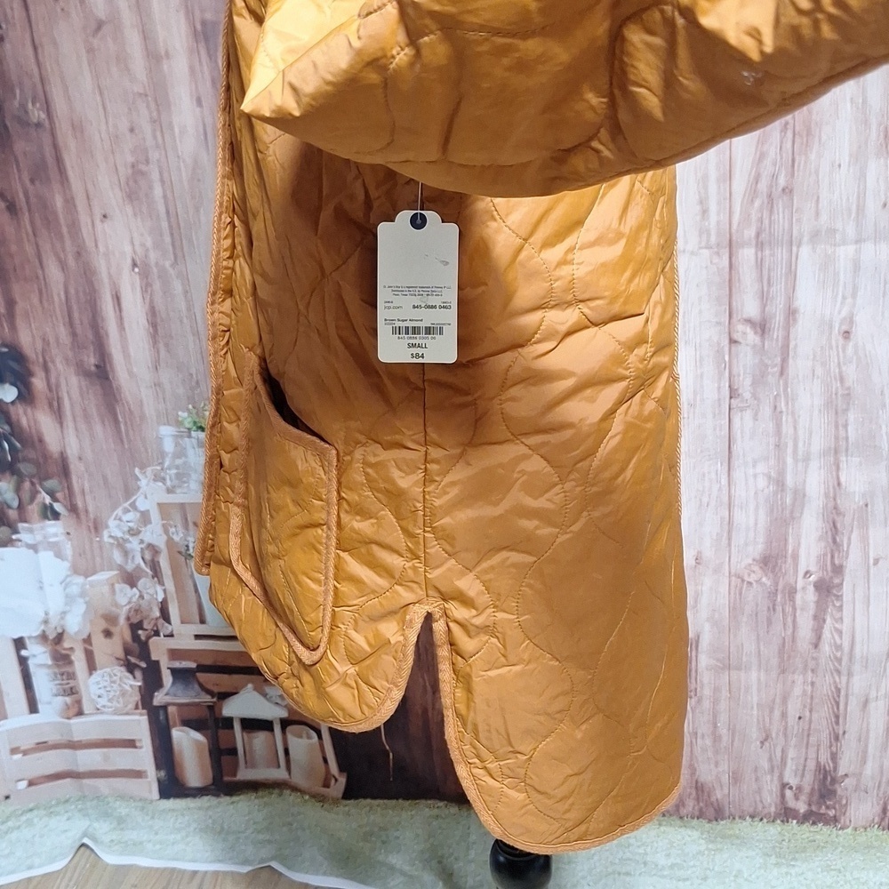 NWT St John's Bay orange all weather coat, with pockets. - Picture 6 of 12